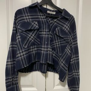 Oak and fort- cropped plaid